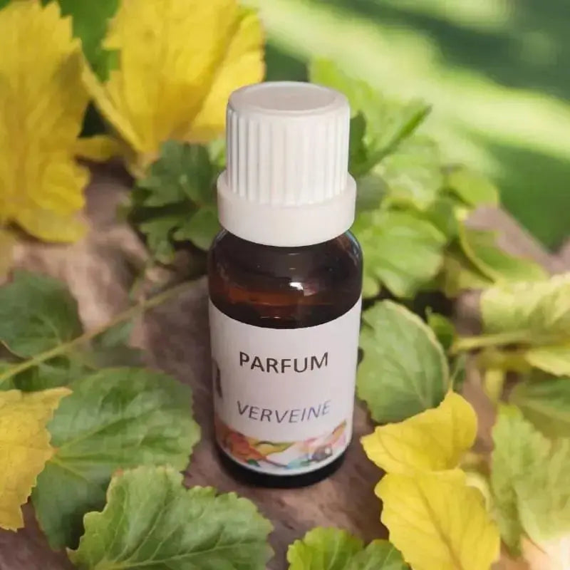 Lulu Baladine extrait de parfum verveine, fiole ambrée, fabriqué près de Jonzac